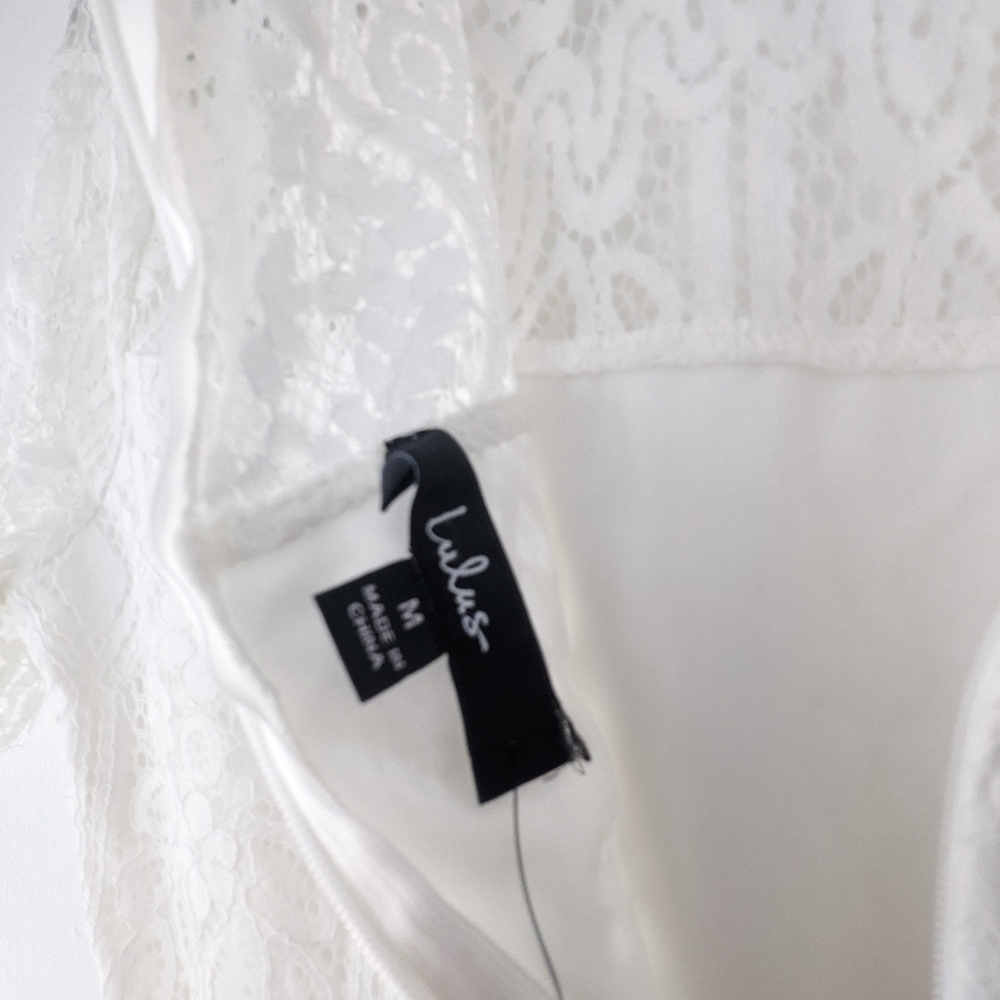 Lulus White Lace Dress - Picture 3 of 6